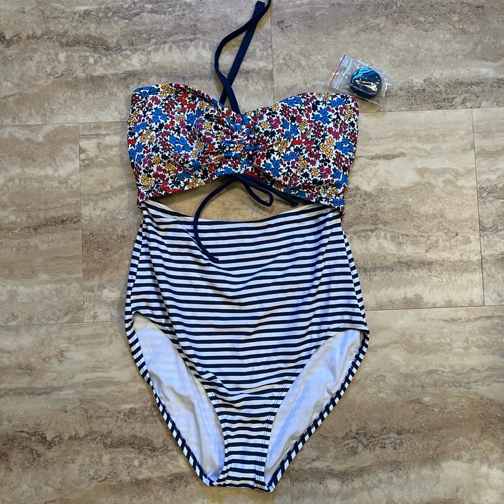 One piece cut out swimsuit